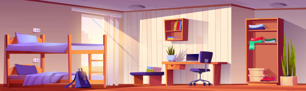 Dormitory Vectors by Vecteezy