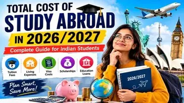 Total study abroad cost for Indian students